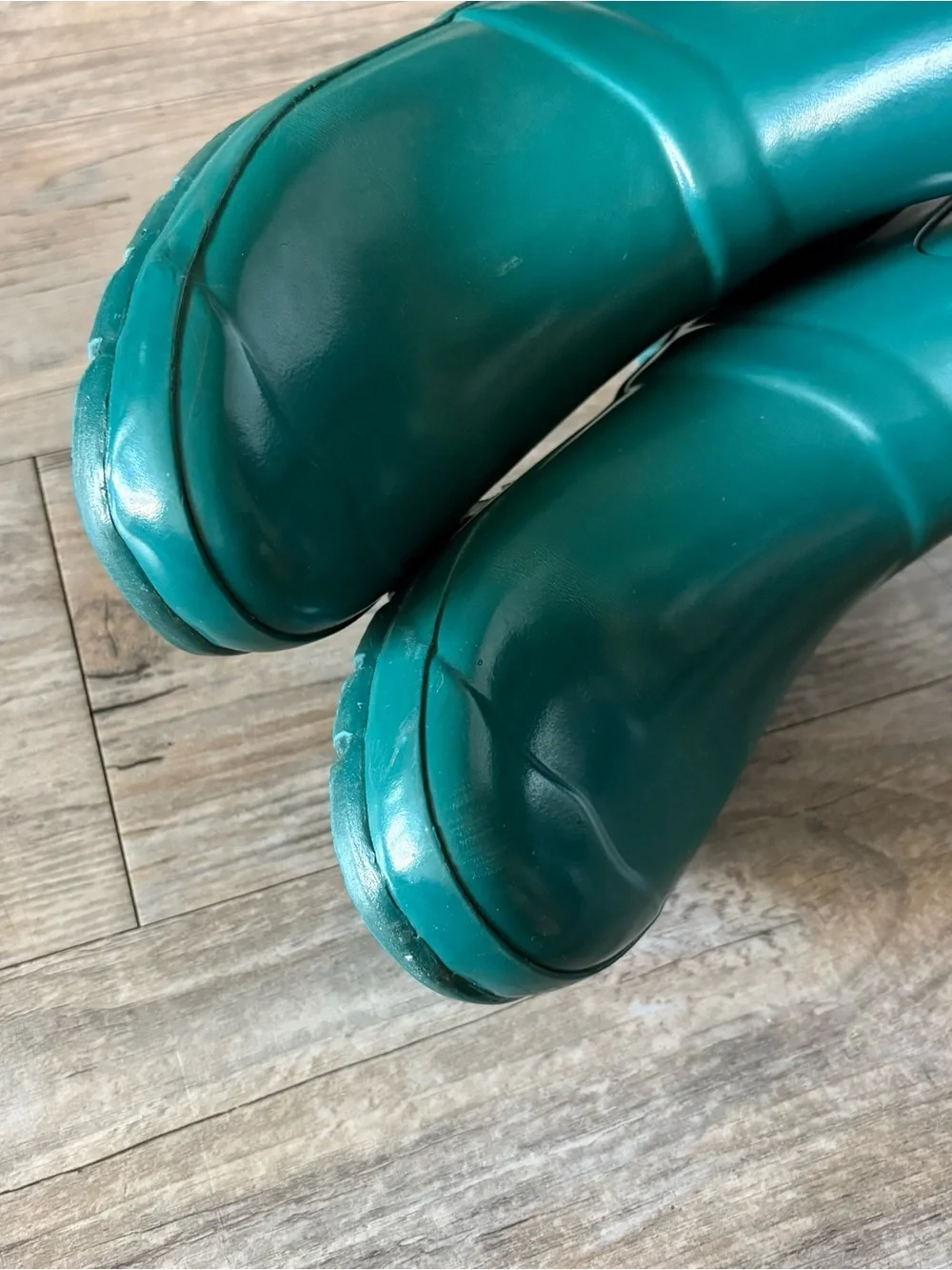 Women’s Hunter Original Tall Gloss Boots In Laguna Green Size 7